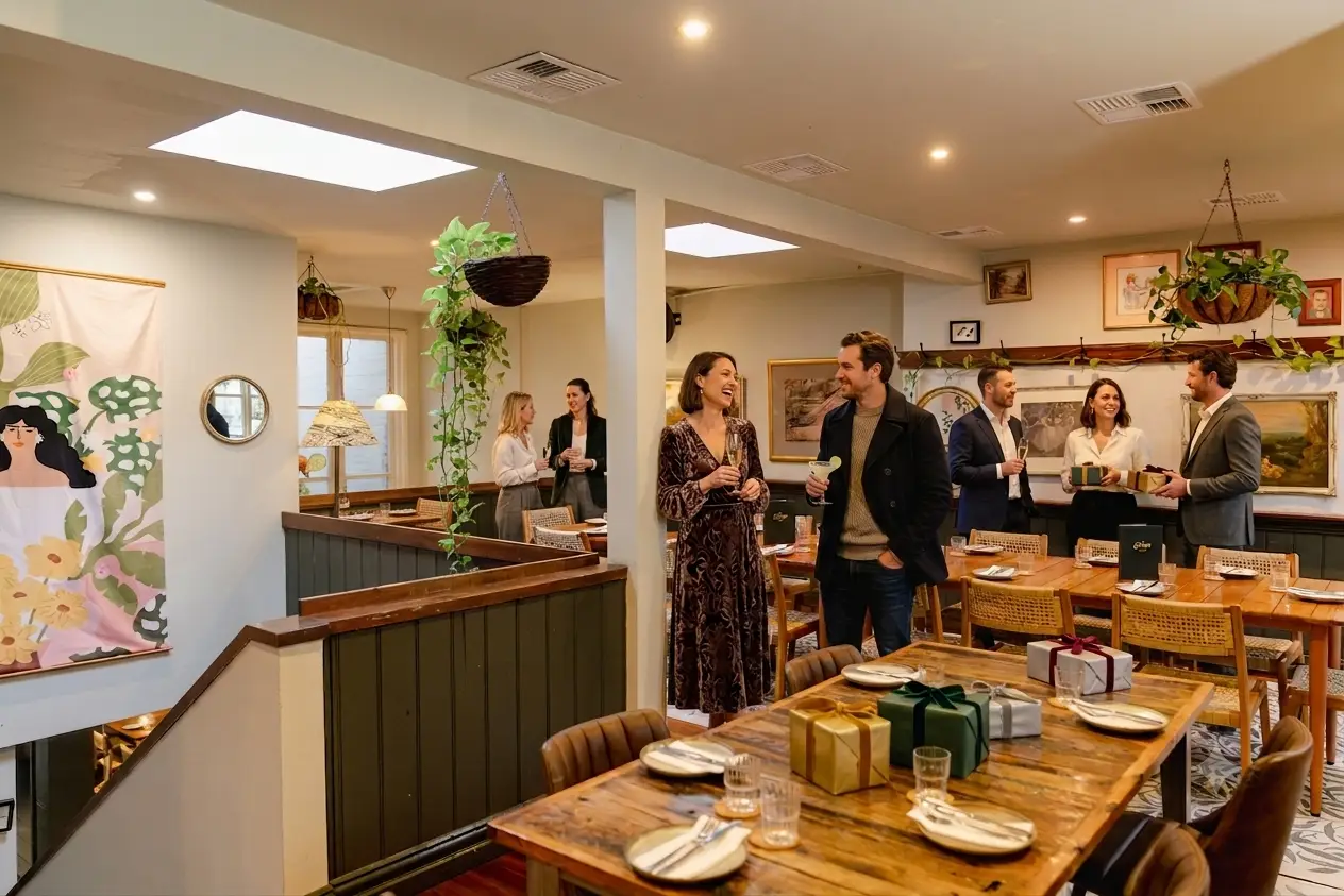 Group dining at The Cottage Balmain
